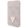 Zestaw portfel + hand strap Guess        triangle MagSafe różowy